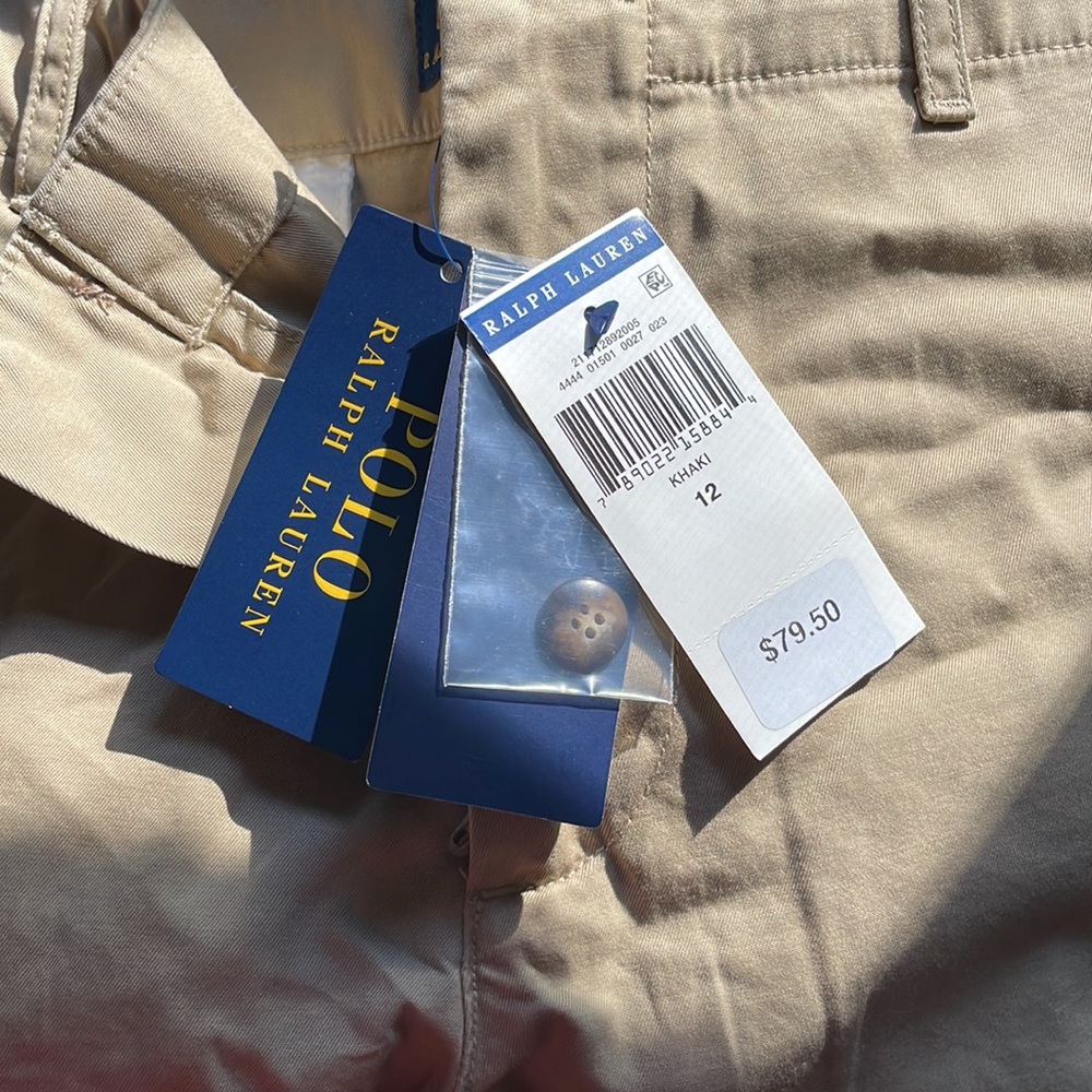 Polo Ralph Lauren Khaki Shorts size 12 - Picture 3 of 6